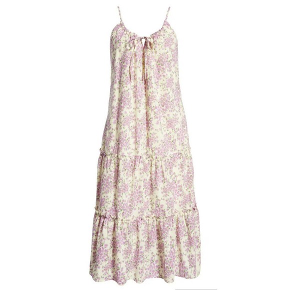 Heartloom Glow Stasi Floral Midi Sundress Ruffle Cottagcore Size Medium … - Picture 6 of 11